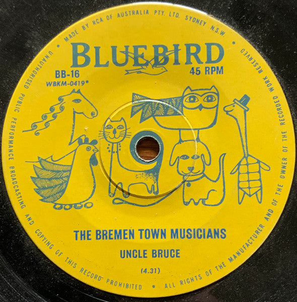 Uncle Bruce : The Bremen Town Musicians / The Emperor And The Nightingale (7")