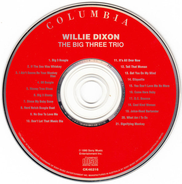 Willie Dixon : The Big Three Trio (CD, Comp, Mono, RE)