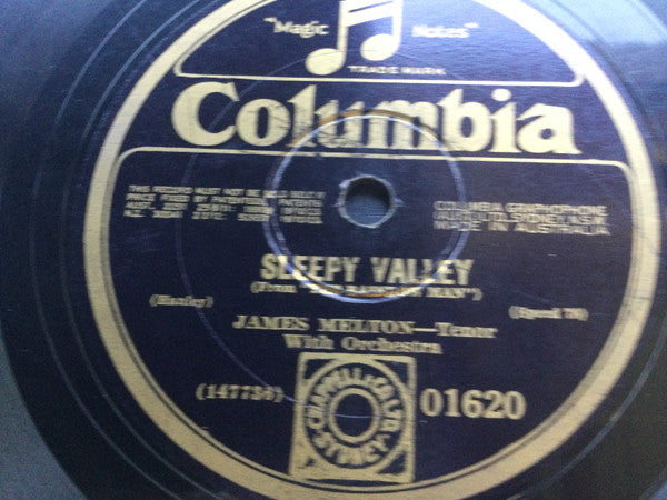 James Melton : Sleepy Valley / Pagan Love Call (Shellac, 10")