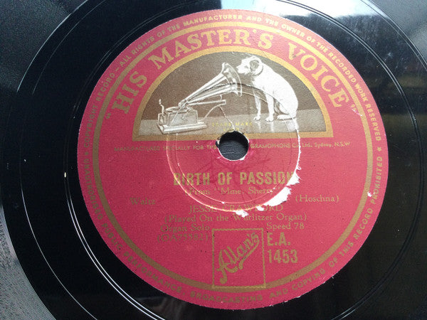 Jesse Crawford : La Golondrina / Birth Of Passion (Shellac, 10")