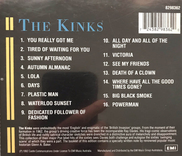 The Kinks : The Kinks (CD, Comp, RP, Son)