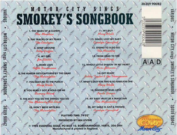 Various : Motor City Sings Smokey's Songbook (CD, Comp)