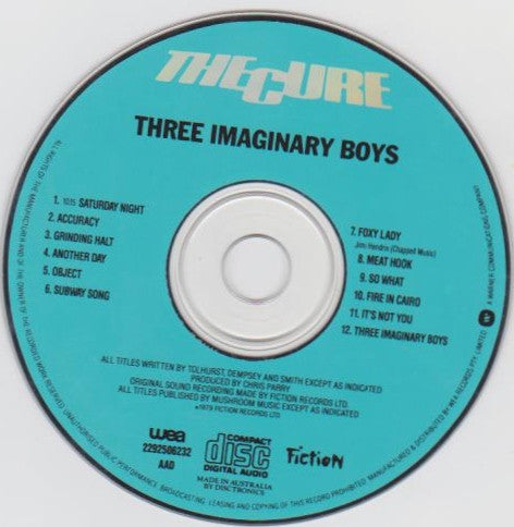 The Cure : Three Imaginary Boys (CD, Album, RE)