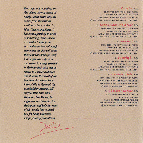 David Essex : His Greatest Hits (CD, Comp)