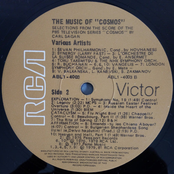 Various : The Music Of Cosmos (LP, Comp, Gat)