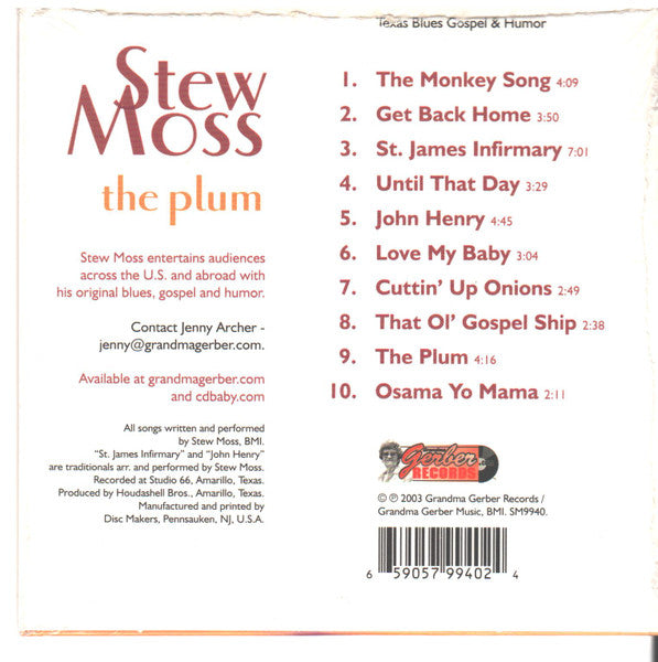 Stew Moss : The Plum (CD, Album)