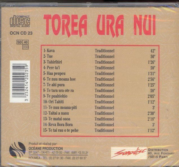 Torea Ura Nui : Ces Fameux Batteurs Polynesiens (CD)