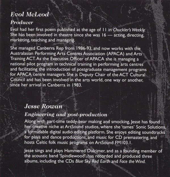 Anne Edgeworth : Poems Of Canberra (CD, Album)