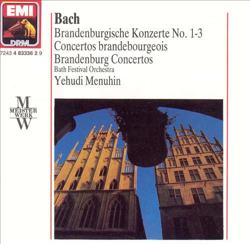 Johann Sebastian Bach - Bath Festival Orchestra, Yehudi Menuhin : Brandenburgische Konzert No. 1-3 (CD, RM)