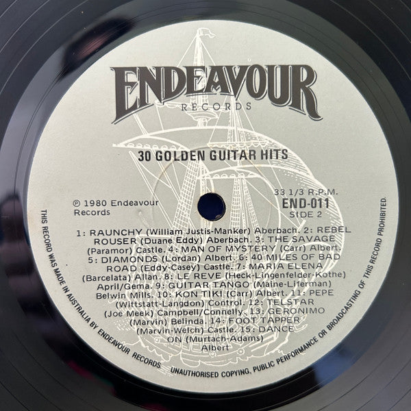 Various : 30 Golden Guitar Hits (LP, Album)