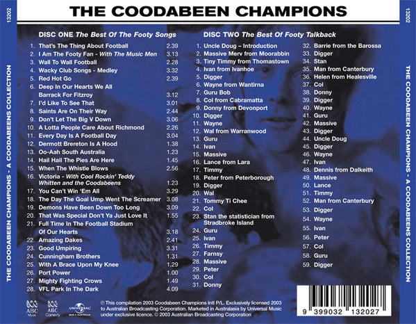 The Coodabeen Champions : A Coodabeens Collection (2xCD, Comp)