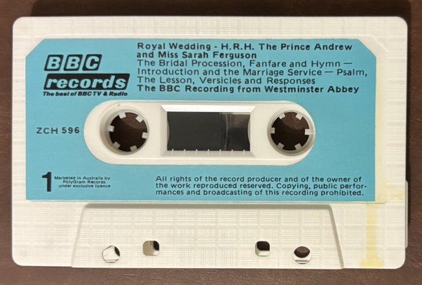 Unknown Artist : Royal Wedding: H.R.H. The Prince Andrew & Miss Sarah Ferguson (Cass)