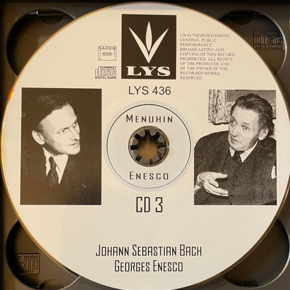 Georges Enesco* & Yehudi Menuhin : A Legendary Collaboration (4xCD, Comp + Box, Comp)