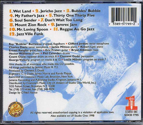 Roy Burrowes / Clifford Jordan / Charles Davis (2) : Reggae Au Go Jazz (CD, Album)