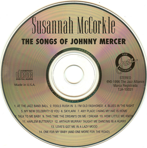 Susannah McCorkle : The Songs Of Johnny Mercer (CD, Album)