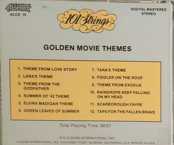 101 Strings : Golden Movie Themes (CD, Album)