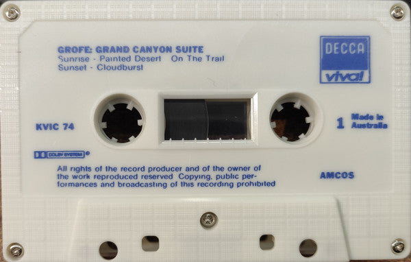 Grofé* - New York Philharmonic, Leonard Bernstein, Leonard Bernstein : Grand Canyon Suite/ Candide, Fancy Free, West Side Story (Cass, Dol)