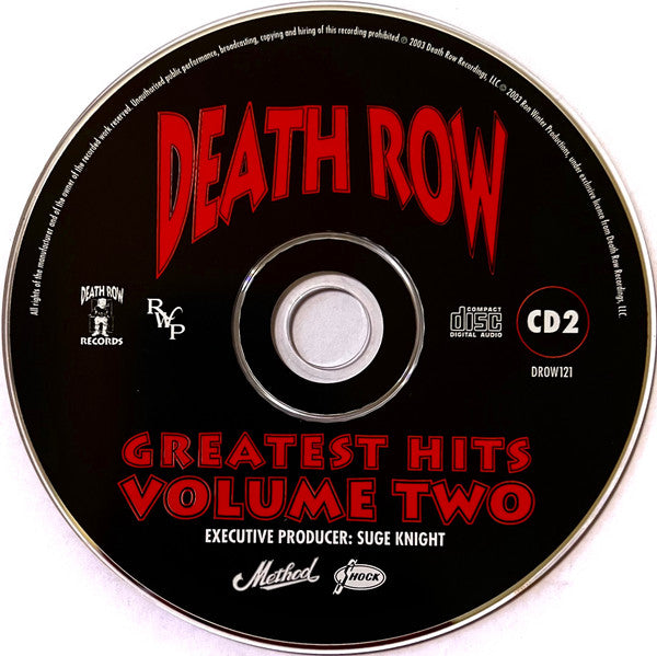 Various : Death Row - Greatest Hits Volume Two (2xCD, Comp)