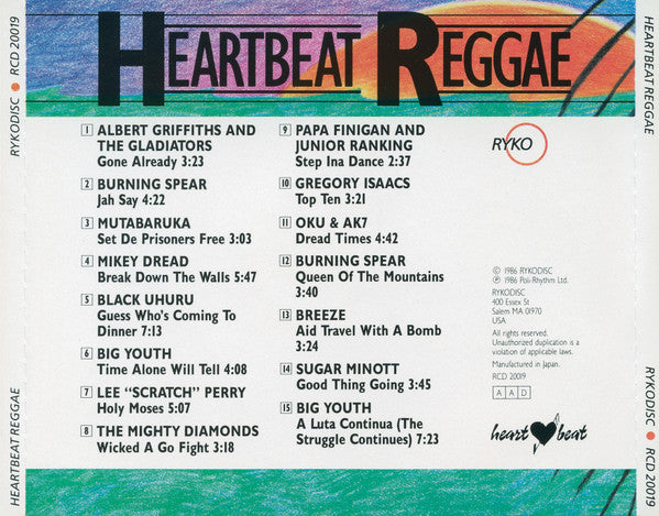 Various : Heartbeat Reggae (CD, Comp)