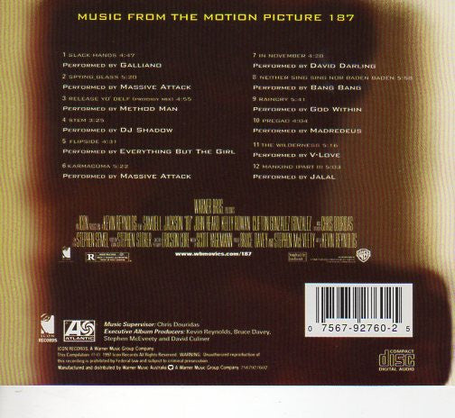 Various : 187 (Music From The Motion Picture) (CD, Comp)