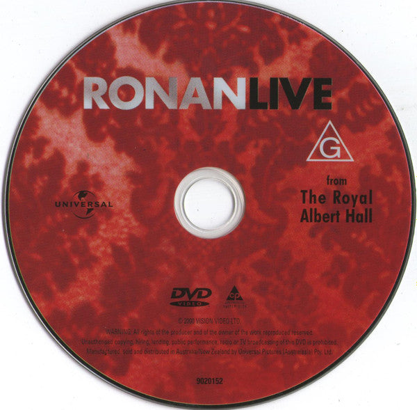 Ronan Keating : Ronan Keating Live (DVD-V, Multichannel, PAL)