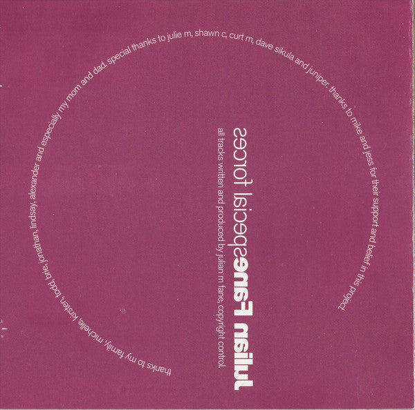 Julian Fane : Special Forces (CD, Album)
