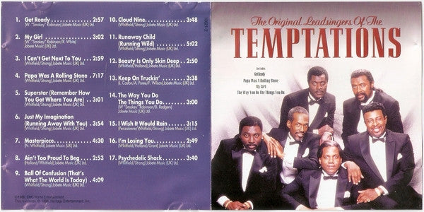 The Temptations : The Original Lead Singers Of The Temptations (CD, Comp)