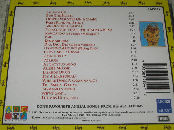 Don Spencer : Don Spencer's Thumbs Up! Australia (CD, Comp)