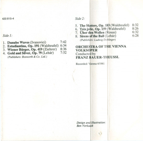 Franz Bauer-Theussl, Wiener Volksopernorchester : Favourite Waltzes (Cass)