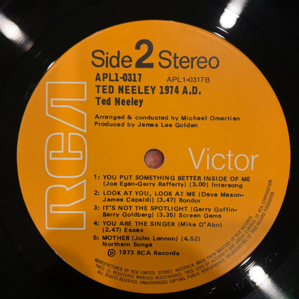 Ted Neeley : 1974 A.D. (LP, Album)