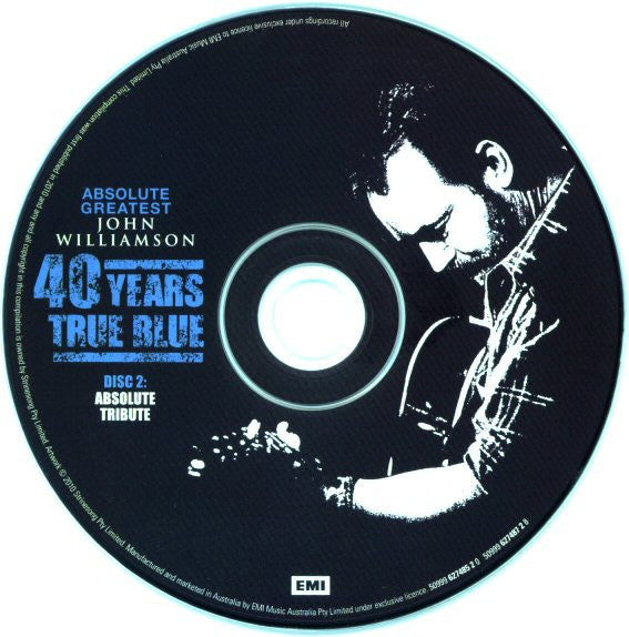 John Williamson : Absolute Greatest John Williamson: 40 Years True Blue (2xCD, Comp)
