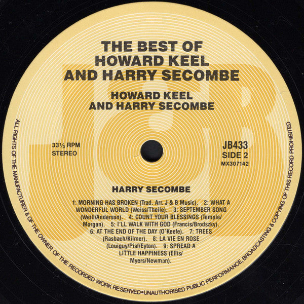 Howard Keel And Harry Secombe : The Very Best Of Howard Keel And Harry Secombe (LP)