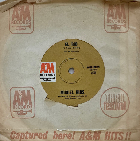 Miguel Ríos : A Song Of Joy (Himno A La Alegria) / El Rio (7", Single)