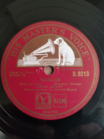 Gwen Catley : Ciribiribin / Estrellita (Shellac, 10")