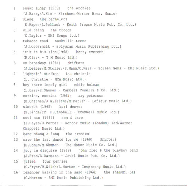 Various : The Sixties Album (CD, Comp, Multichannel)