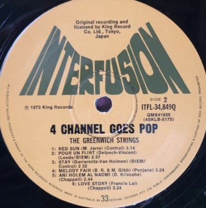 Greenwich Strings : 4 Channel Goes Pop (LP, Album)