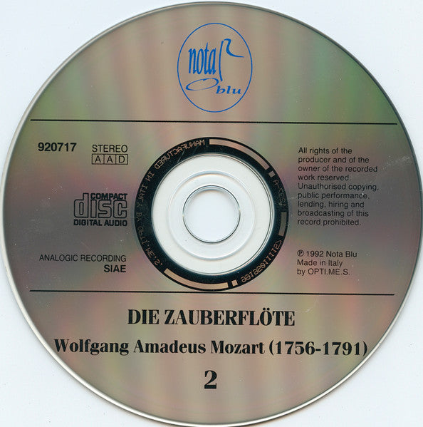 Wolfgang Amadeus Mozart, Hilde Güden, Wilma Lipp, Leopold Simoneau, Walter Berry, Kurt Böhme, Wiener Philharmoniker, Karl Böhm : Die Zauberflöte (2xCD)