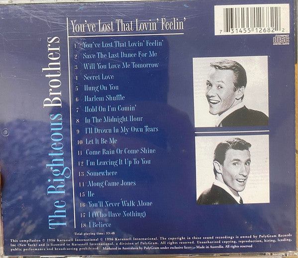 The Righteous Brothers : You've Lost That Lovin' Feelin' (CD, Comp)