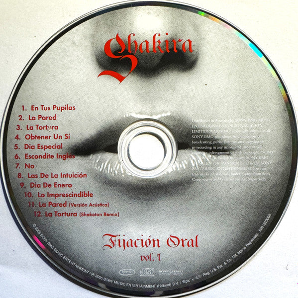 Shakira : Fijación Oral Vol. 1 (CD, Album + DVD-V, PAL)