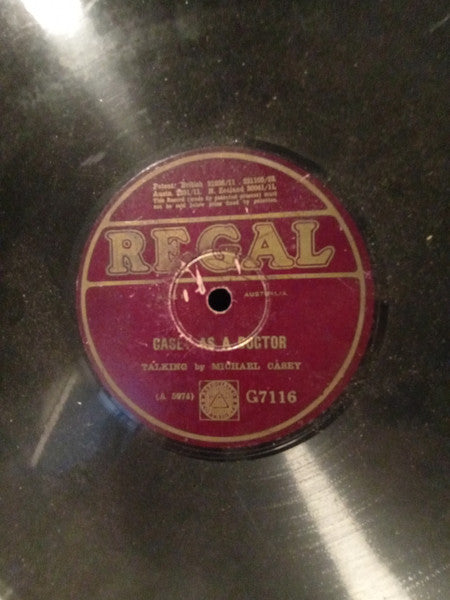 Michael Casey (2) : Casey As A Judge / Casey As A Doctor (Shellac, 10")