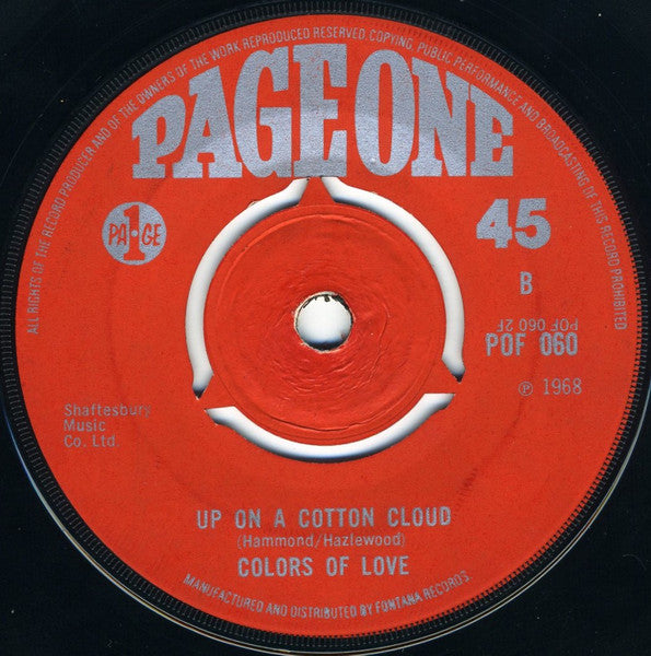 Colors Of Love (2) : I'm A Train (7", Single)