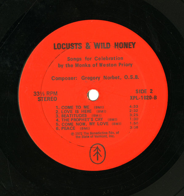 The Monks Of Weston Priory : Locusts And Wild Honey (LP, Album)