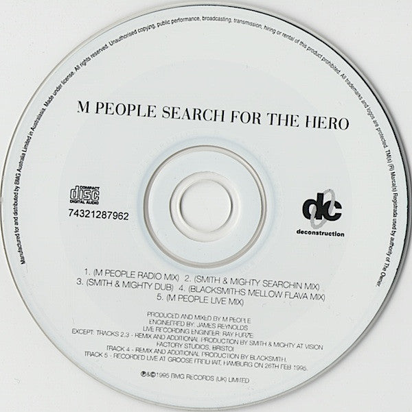 M People : Search For The Hero (CD, Maxi)