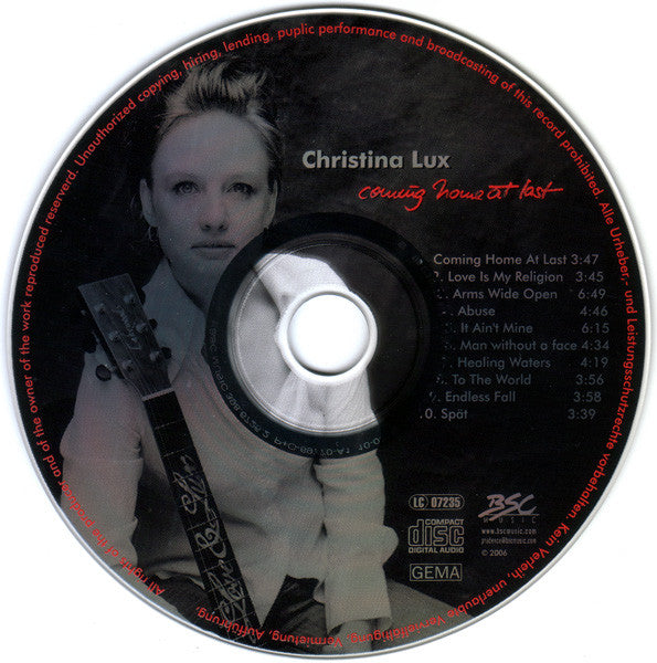 Christina Lux : Coming Home At Last (CD, Album)