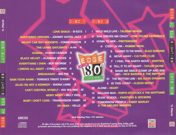 Various : Edge Of The 80s: Late 80s (CD, Comp)
