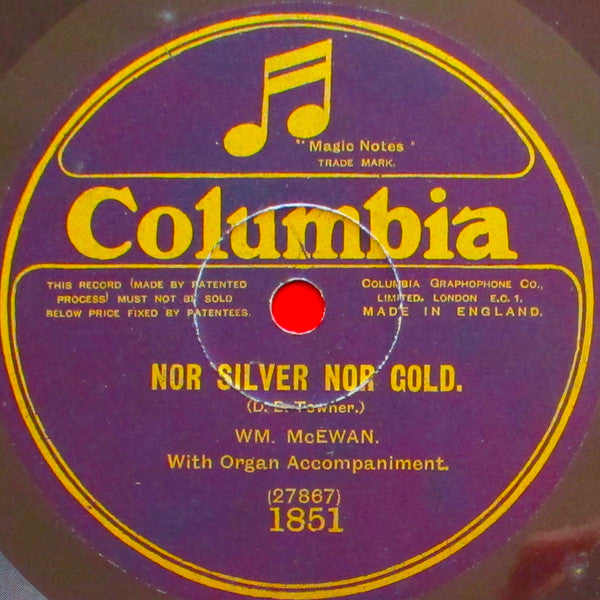 William MacEwan : We Shall Shine As The Stars / Nor Silver Nor Gold (Shellac, 10", Single, Mono)