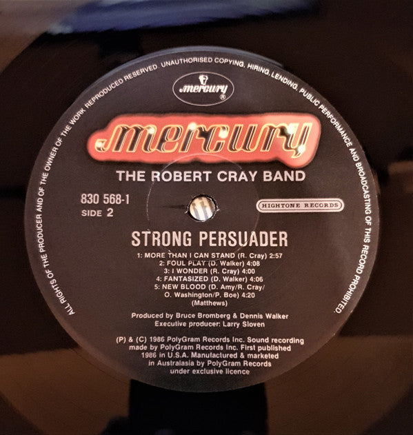 Robert Cray : Strong Persuader (LP, Album)