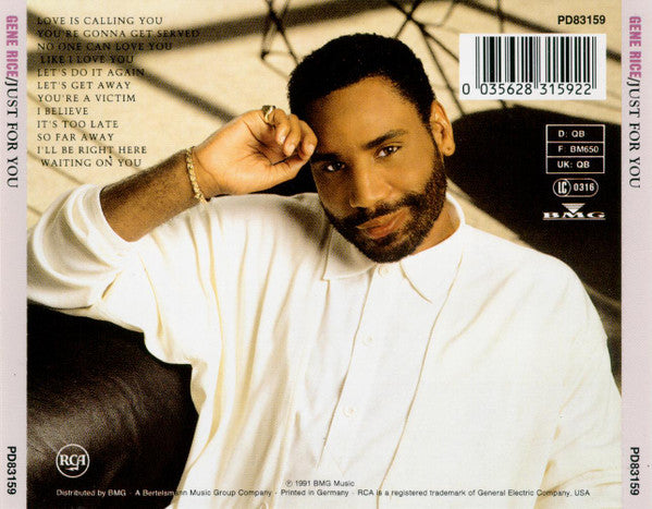 Gene Rice : Just For You (CD, Album)