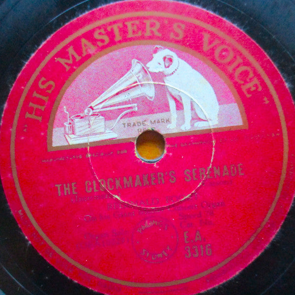 Reginald Foort : Fairy On The Clock / The Clockmaker's Serenade (Shellac, 10", Single, Mono)