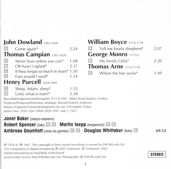 Janet Baker, Joseph Haydn, Ludwig van Beethoven : Scottish Folk Song Arrangements / English Songs (CD)